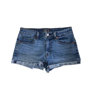 Abercrombie And Fitch Women’s Low Rise Denim Jean Shorts 26/2 28” Waist